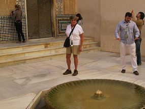 Courtyard fountain