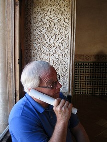 Listening to the audio tour