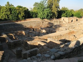 Remains of building by the Wall