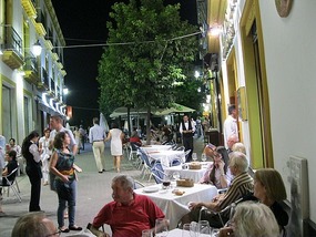 Evening in Seville Barrio Santa Cruz