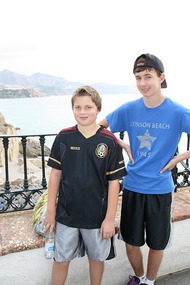 Ryan and Connor Balcony of Europe
