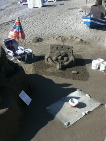 Sand Sculpture Sponge Bob