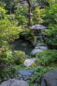 Beautiful rock garden at Nomura Samurai House