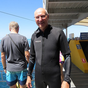 after the dive