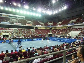 In the tennis arena