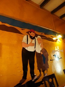 Drawing in the cafe