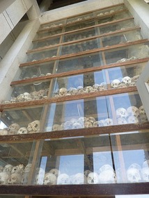Skulls of the victims found in the Killing Fields