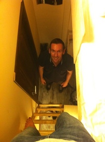 The stairs to get to our bed