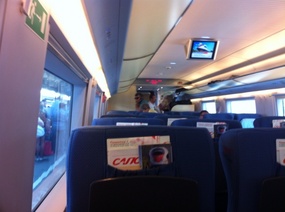 The start of the epic train journey