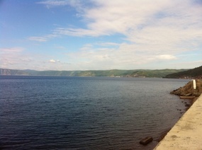Looking out on the lake