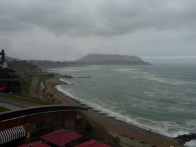 The view of the sea from Miraflores