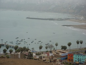 View of Lima from the statues