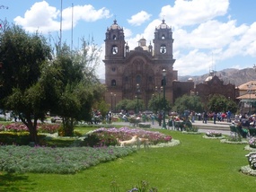 The square and one of the churches