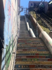 On the walking tour.... we didn't climb them 