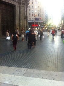 Tango dancing street style