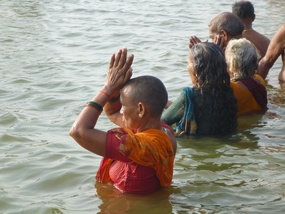 A holy dip in the Sangam