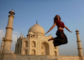 Flying at the Taj