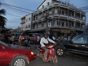 Try crossing the road in Phnom Penh 