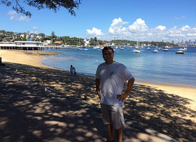 Brad on Bondi Beach