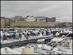 Boats and fort at Otranto
