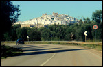 Ostuni appears around the bend
