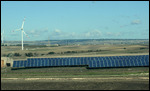 Wind and solar power farm