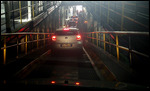 Driving down from the top car deck