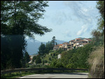 Mountain town on SP55 en route to Bagni di Lucca
