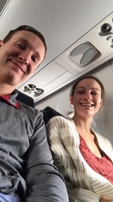 on the plane to LGA