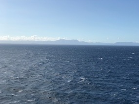 Cuba in the distance
