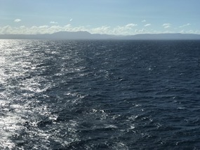 Cuba in the distance