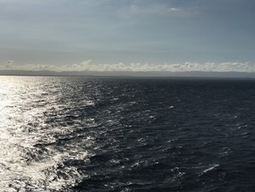 Cuba in the distance