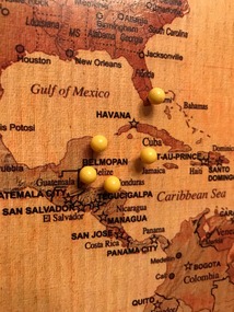 Updating our world travels map :)