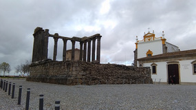 1800-year-old Roman ruins in a 15th century town