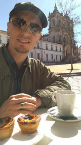 Pastries & coffee at Alcobaca