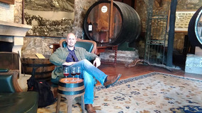 Matt's port tasting throne at Croft Cellars
