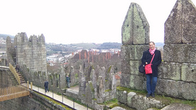 Atop Guimaraes' castle