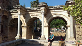 Hadrian's Gate at the Old Town entrance