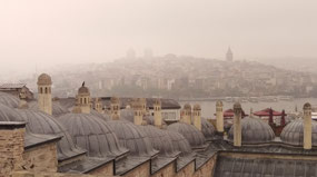 Suleymaniye Mosque's view to the Bosphorus