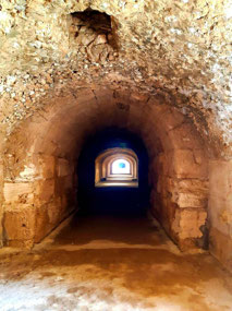 The tunnels where humans & animals were caged