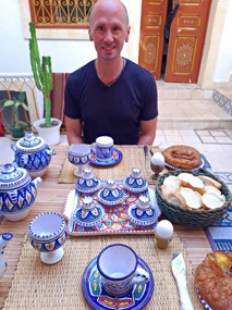 Breakfast hospitality at our 