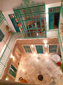 A cool aerial shot of our dar's courtyard