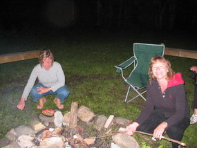 Heather and Bonnie vs. marshmallows