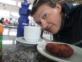 Breakfast, deep fried something