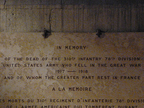 Plaque under window