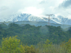 Snow above Grenoble