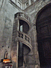 Staircase in cathedral -Autun