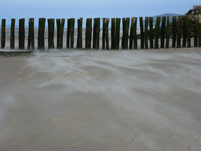 Blowing sand
