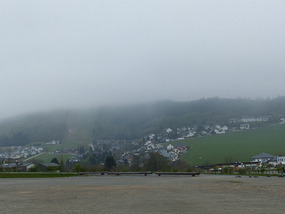 Willigen ski resort in mist