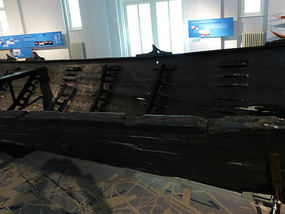 Inside boat